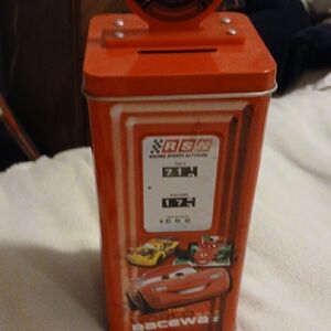 Red Racing Themed Kids Toy Bank